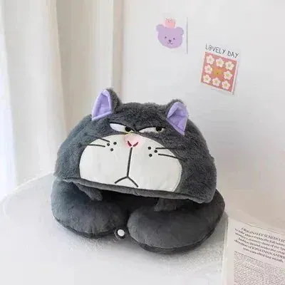 Qoo10] かわいい漫画ルシファーフード付きu字型枕