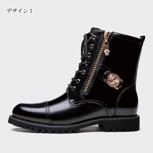 Qoo10] TOKYO BASIC ブーツ メンズ レザーハイカットブーツ