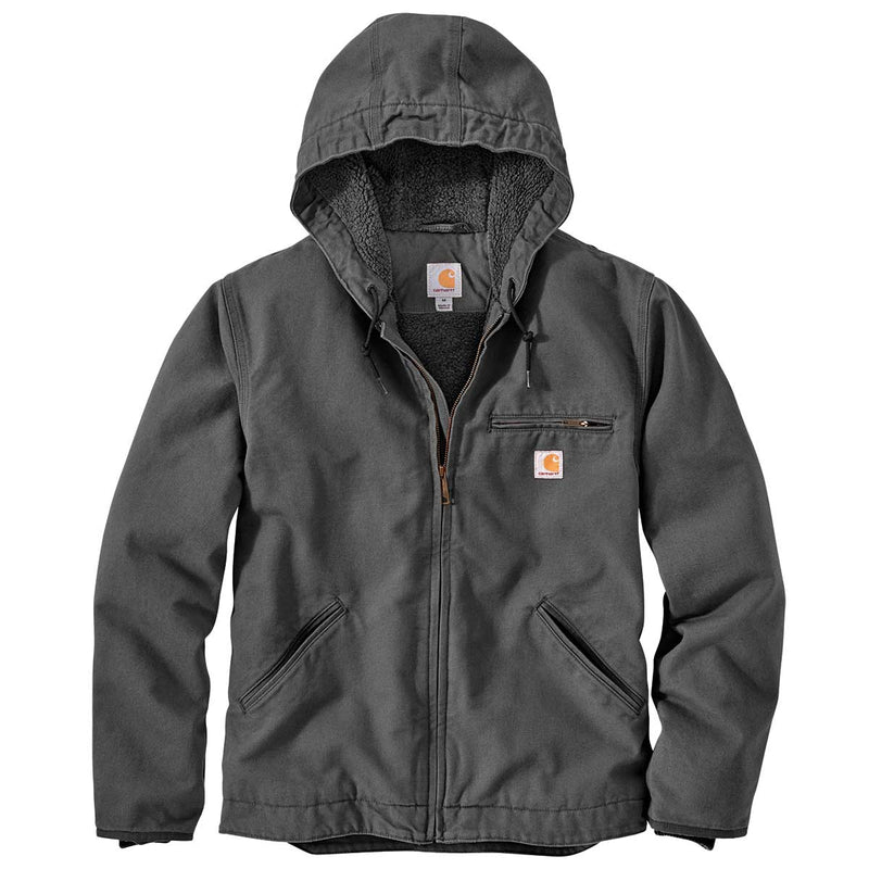Carhartt Sherpa-Lined Relaxed Fit Washed Duck Jacket | Gemplers