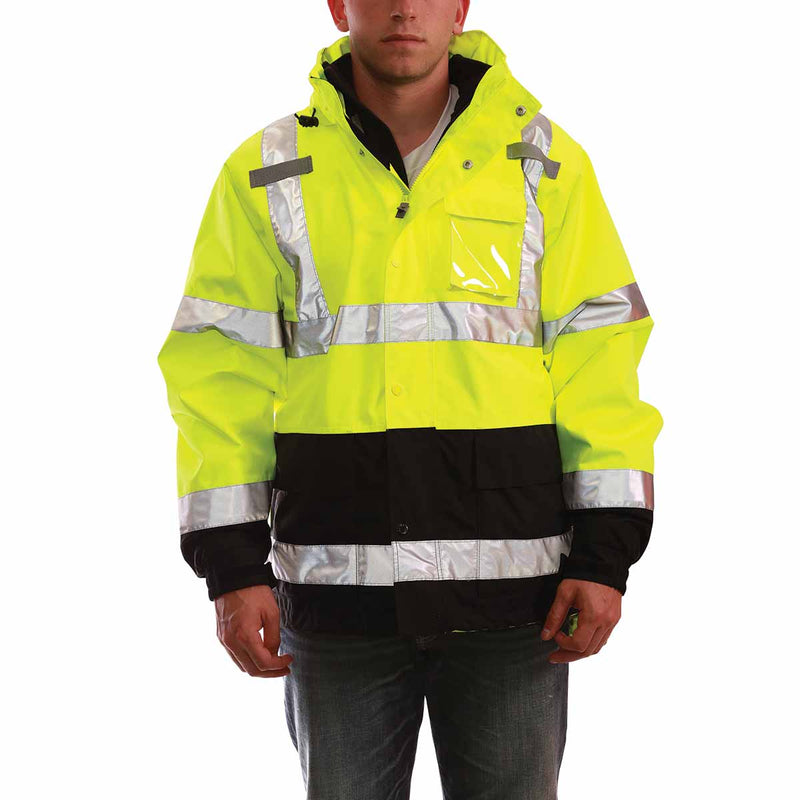 Tingley Icon ANSI Class 3 Fleece Lined Hi-Vis Rain Jacket | Gemplers
