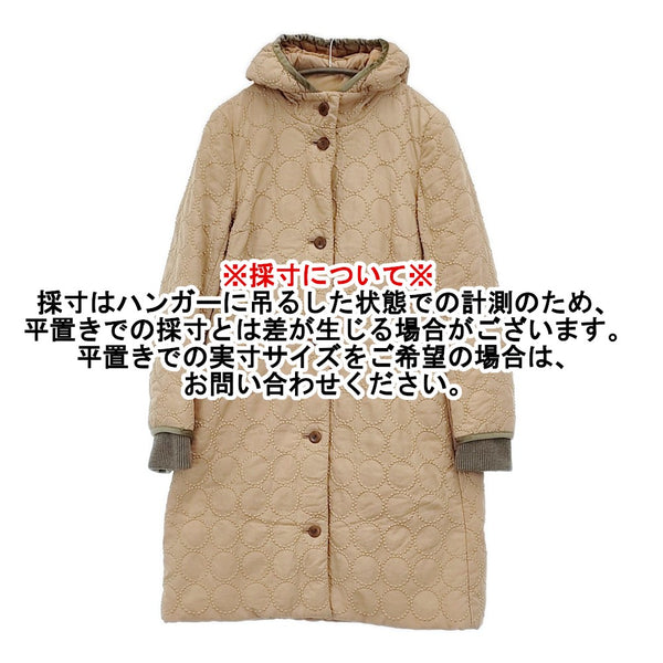 mina perhonen tambourine qa6332 刺繍 フード サイズ36 ダウンコート