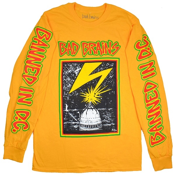 BAD BRAINS Capitol ロングスリーブ Tシャツ YELLOW | GEEKHEAD