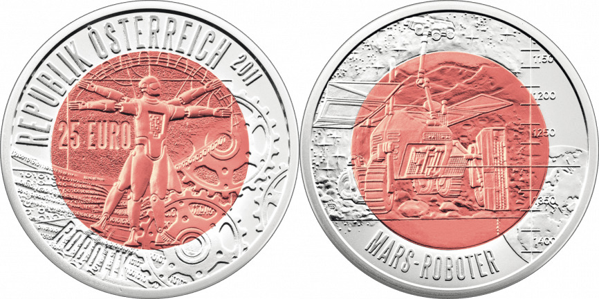 オーストリアのカラフルな金属：ニオブ硬貨 | MünzenWoche