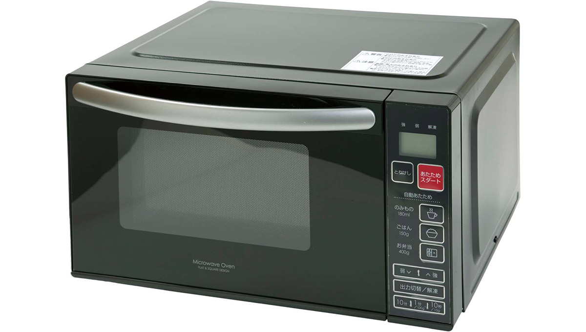 縦開き式ドア＋フラットテーブルで約1万円！ 温めから解凍まで“使える