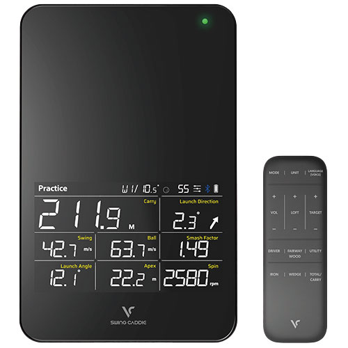 ショットに必要なデータが簡単に計測できる弾道測定器 『Swing Caddie