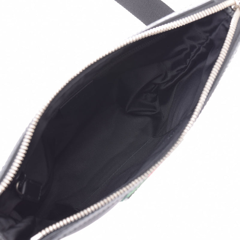 グッチショルダーバッグ シェリーライン 黒 ユニセックス キャンバス