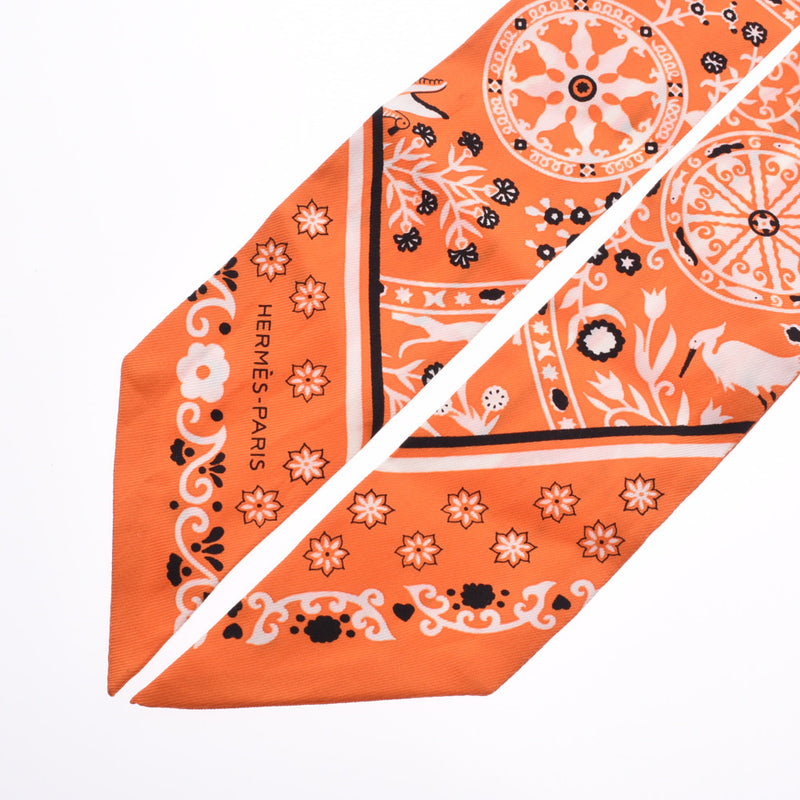 エルメスツイリー 風の民/Peuple du Vent オレンジ/黒/白 レディース