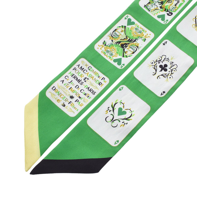 エルメスツイリー 新タグ ジュドーカルト/Jeu De Cartes トランプ柄 緑