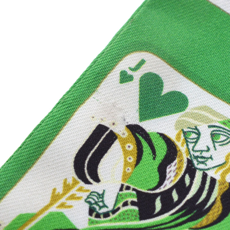 エルメスツイリー 新タグ ジュドーカルト/Jeu De Cartes トランプ柄 緑