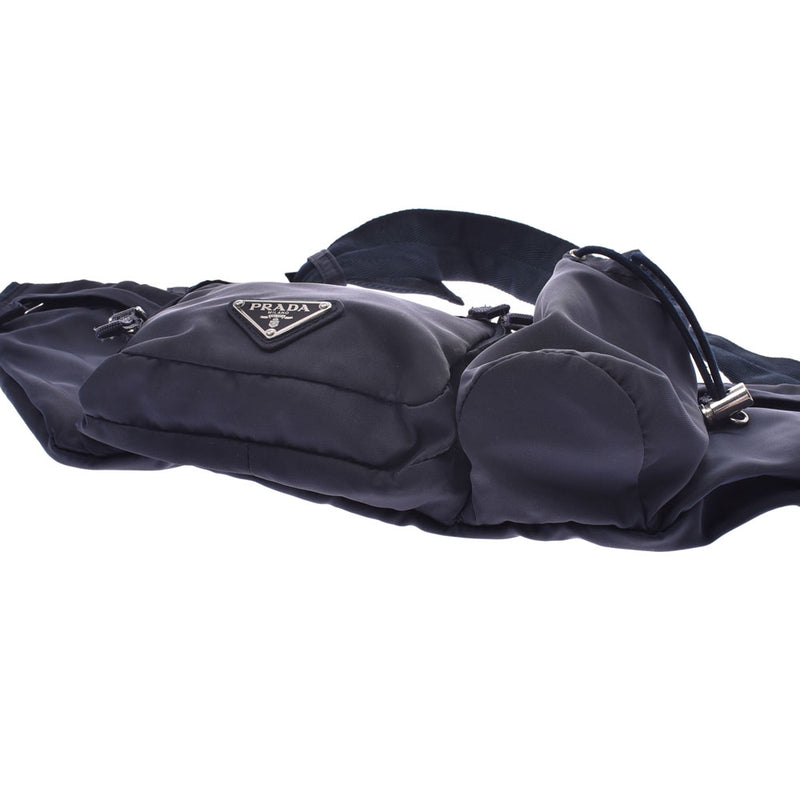 プラダウエストポーチ 紺 メンズ ナイロン ウエストバッグ 2VL056