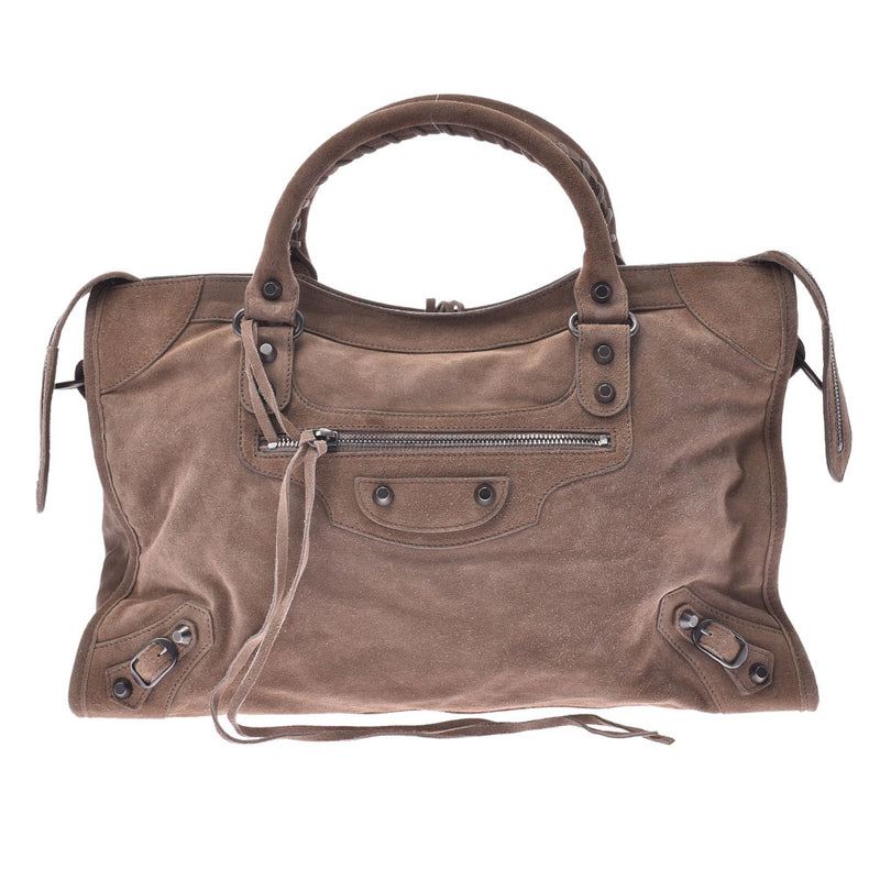 バレンシアガザ シティ 2WAYバッグ ブラウン レディース ハンドバッグ