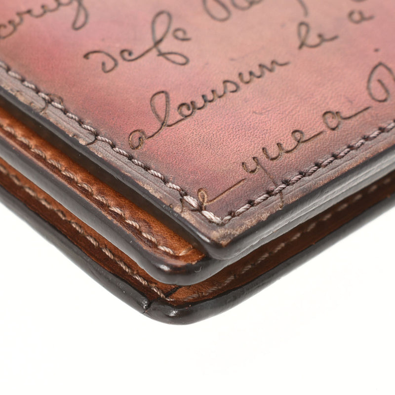 ベルルッティカリグラフィ 赤 メンズ 長財布 BERLUTI 中古 – 銀蔵