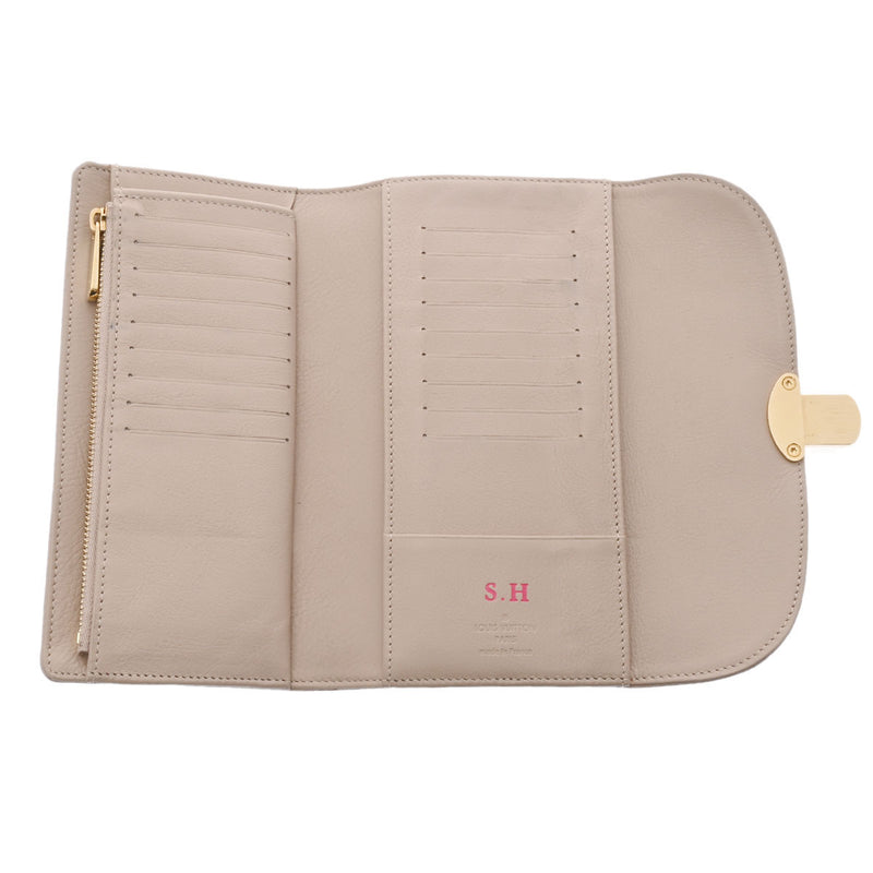 ルイヴィトンマヒナ ポルトフォイユ アメリア 14145 ベージュ