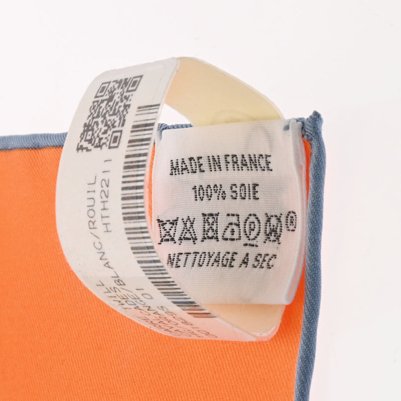 エルメスカレ90 Cavalcades/騎馬行進 オレンジ/ブラン/ルイユ