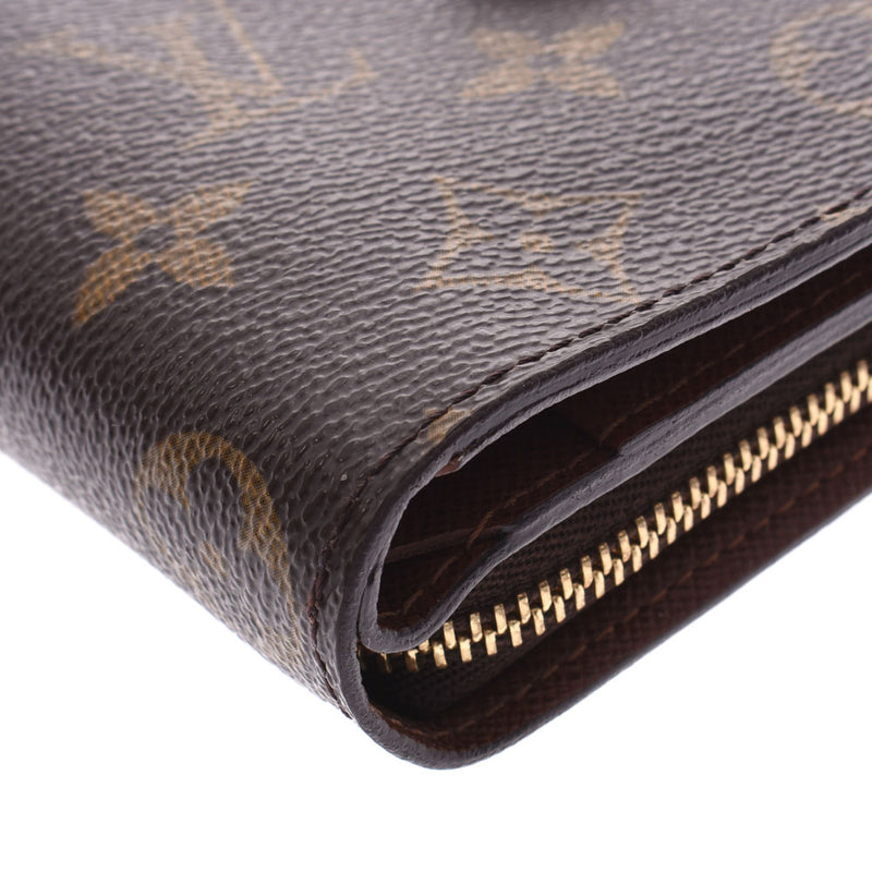 ルイヴィトンコンパクトジップ 14145 ブラウン ユニセックス