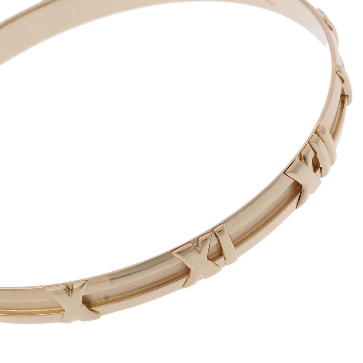 ティファニーアトラス バングル レディース K18イエローゴールド