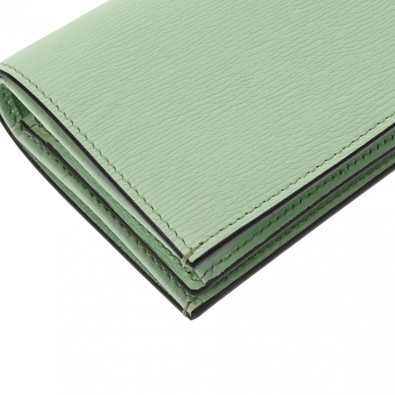 グッチコンパクトウォレット ばなにゃ ミントグリーン レディース