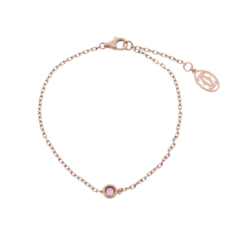 カルティエ ダムールブレスレット ピンクサファイヤ レディース K18