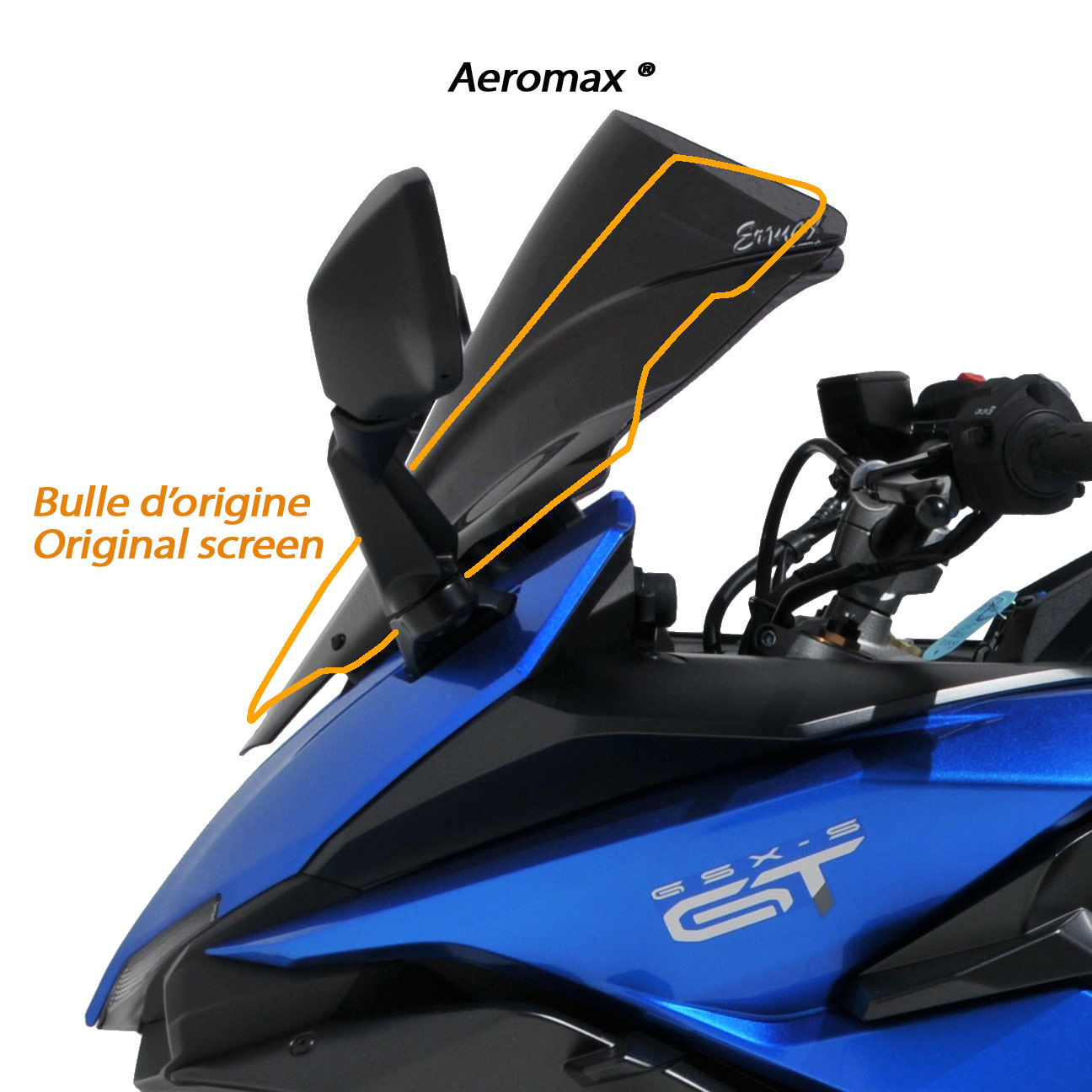 Ermax(アルマックス) GSX-S1000GT 2022-2025 Aeromax スクリーン