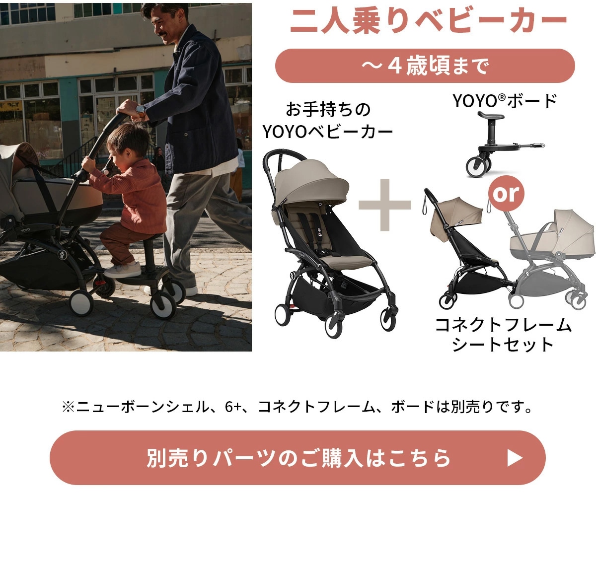STOKKE YOYO3 0+ベビーカー（0+ニューボーンパック エールフランス