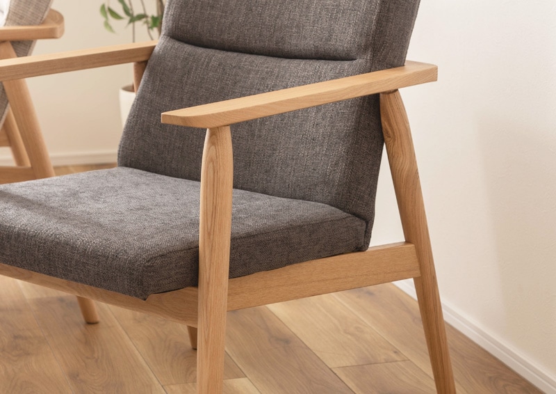 1人掛け】北欧風 天然木 ダイニングチェア / リズ｜ベッド・マットレス