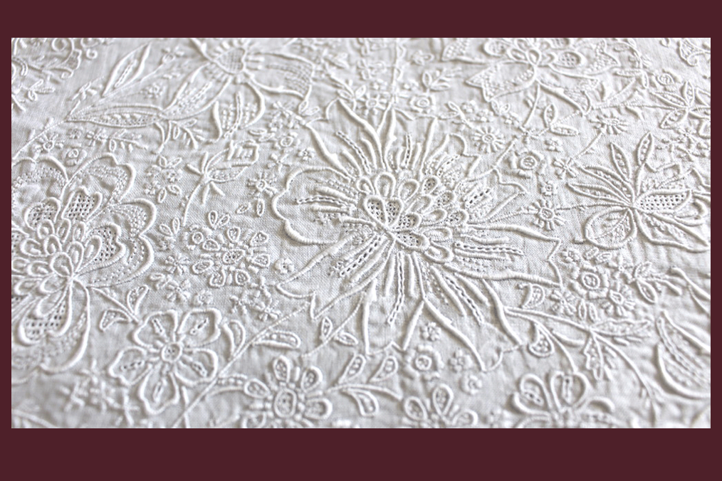 shan tou スワトウ刺繍 ハンカチ 約30×30cm｜インテリアレース