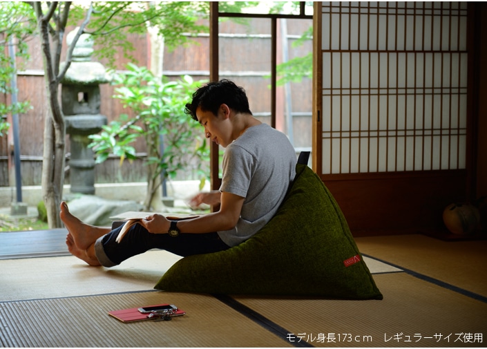 tetra Grande KOKE -苔- ビーズクッション テトラ 【ビッグサイズ