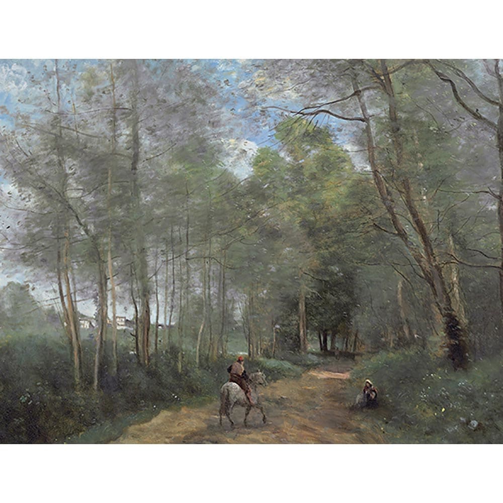 ダヴレイ村の森に入る騎手 【6号】 ジャン＝バティスト・カミーユ