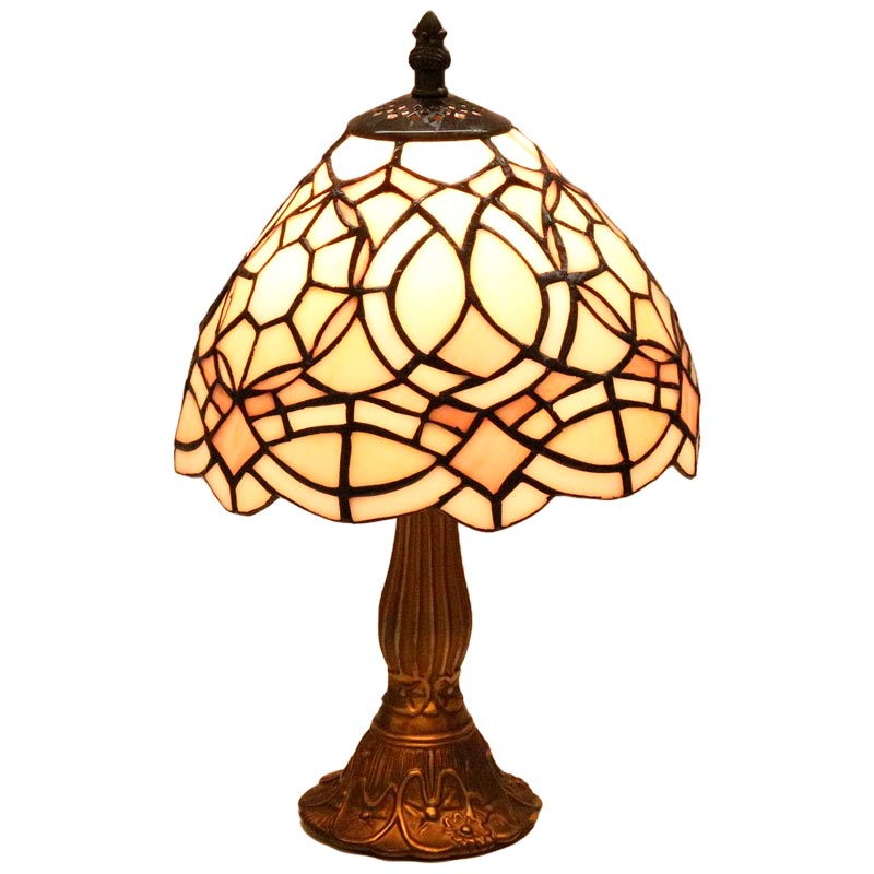 ステンドグラスランプ 花柄 アンティーク調 E17 40W