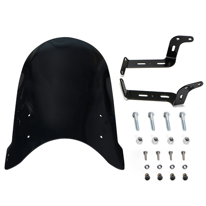 GROM グロム JC92 メーターバイザーロングセット(スモーク)＋取り付け