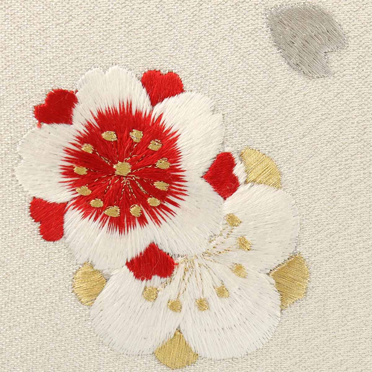 衿秀 公式 バッグ 和装 着物 ばっぐ bag 七五三 大鈴 梅 刺繍 白銀