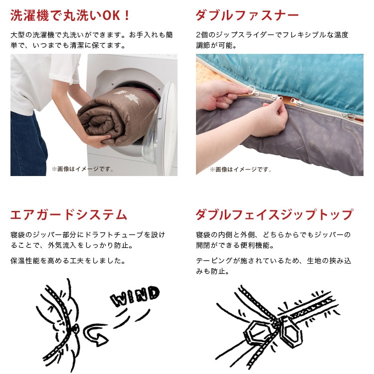 LOGOS 丸洗いスランバーシュラフ・-2 #72602030 ｜ あんしんの殿堂 防災館