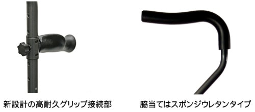 プロト・ワン】 折りたたみ松葉杖 ミレニアル・プロ 1本 【福祉発明品
