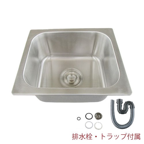 洗面ボウル ステンレス キッチン シンク おしゃれ 埋め込み 排水ホース