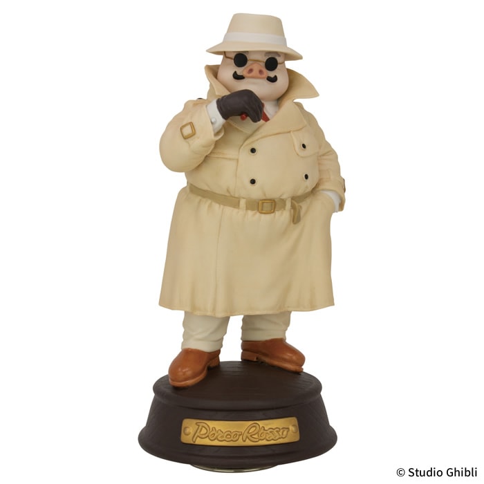 紅の豚 磁器オルゴール トレンチコート ポルコ・ロッソ|【ぬいぐるみの