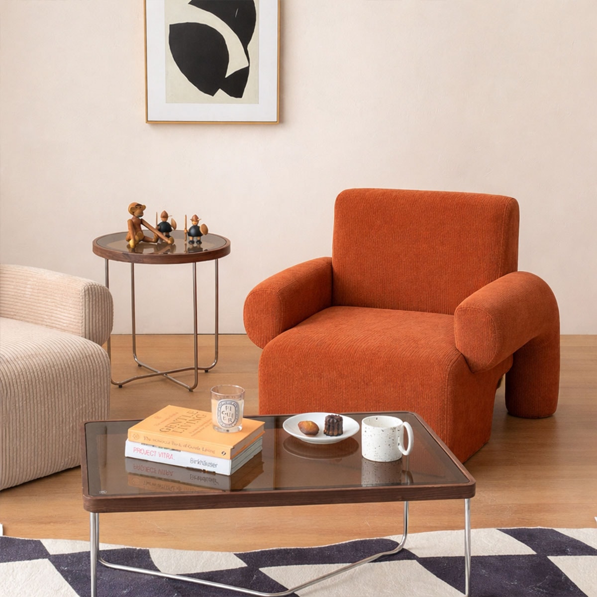 VeroMan ソファー コーデュロイ 一人用 一人掛け ソファ ゆったり 椅子