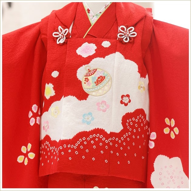 3歳女の子七五三正絹着物レンタル｜京友禅の高級プレミアム被布フル
