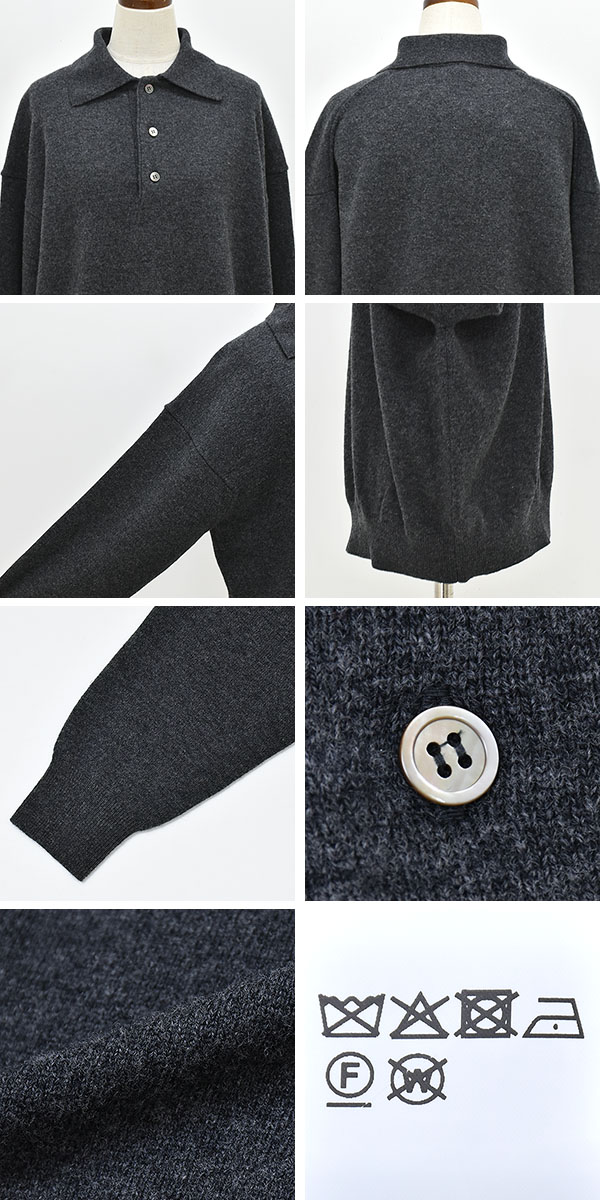 25FW】Oblada オブラダ HENRY POLO KNIT ヘンリー ポロ ニット