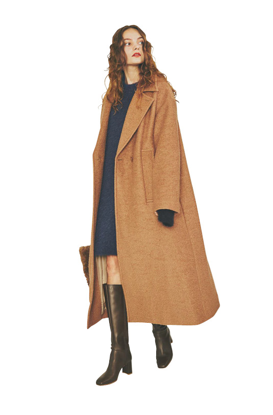 明日なに着る？】 お手ごろプライスで試しやすい「キャメルのロング