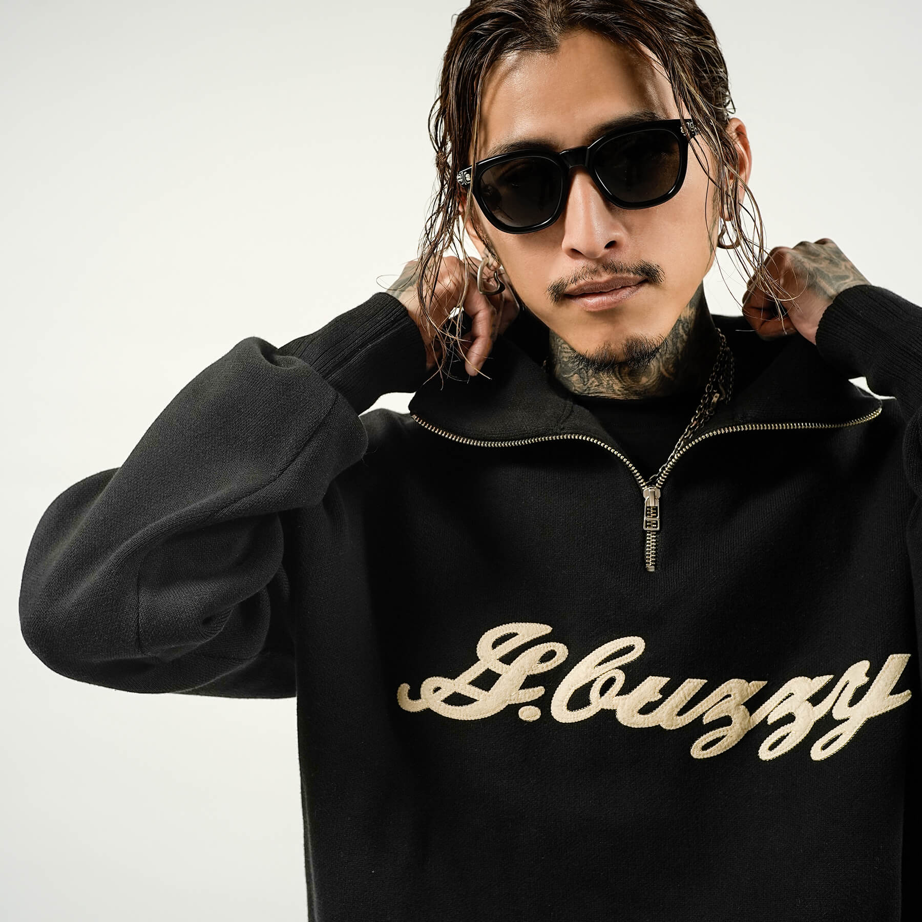 GOOSE BUZZY HALF ZIP CLUB SWEATER – GOOSE BUZZY OFFICIAL STORE