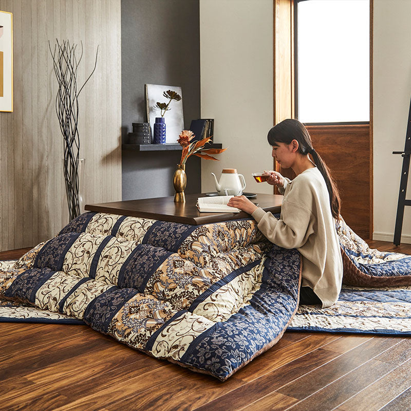 掛敷セット】華やかな雰囲気を演出するこたつ布団セット ヴィオラ