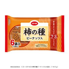 CO・OP 柿の種ピーナッツ入 6袋入（180g）｜商品情報｜コープ
