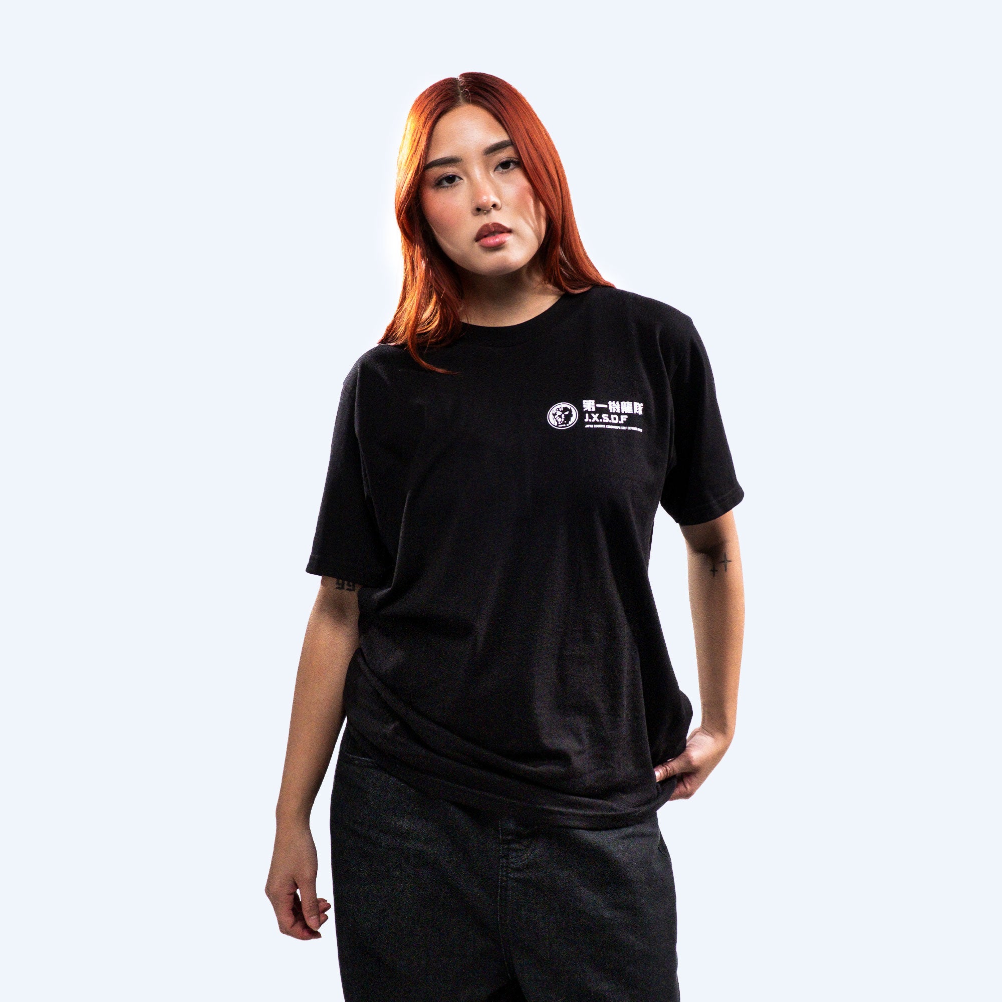 Godzilla JXSDF Black T-Shirt