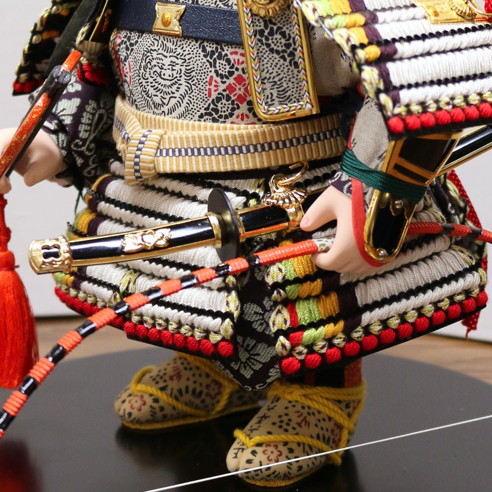 横幅45cm｜鎧着大将 大夢｜五月人形の子供大将 お顔の表情が豊か