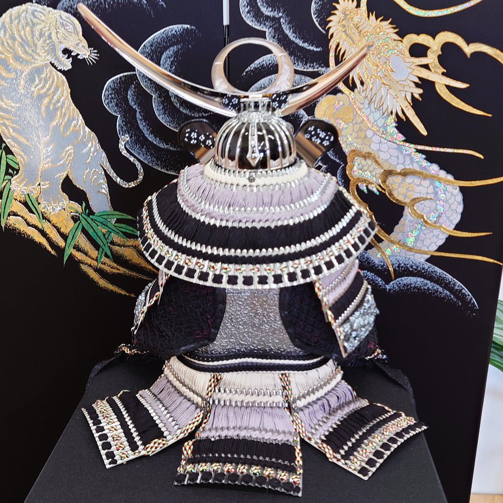 横幅60cm｜小さい五月人形の7号鎧飾り｜ 武将 上杉謙信｜ 五月飾りの