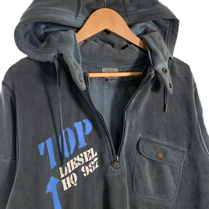 DIESEL ディーゼル Archive Half Zip Hoodie アーカイブ ハーフジップ