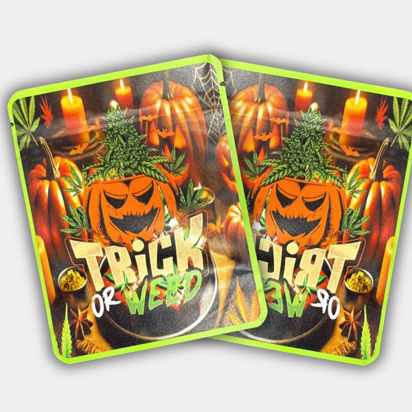 Trick or Weed 3.5G Mylar Bag | Halloween Collectible Storage
