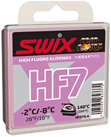 Swix HF7 Cera Nova High Performance Glide Wax, Pink, 40gm