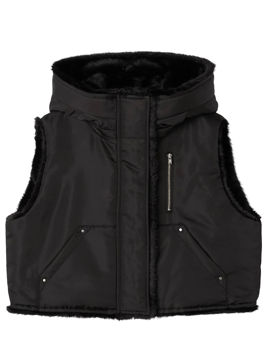 2Way リバーシブル ショート Fur ベスト