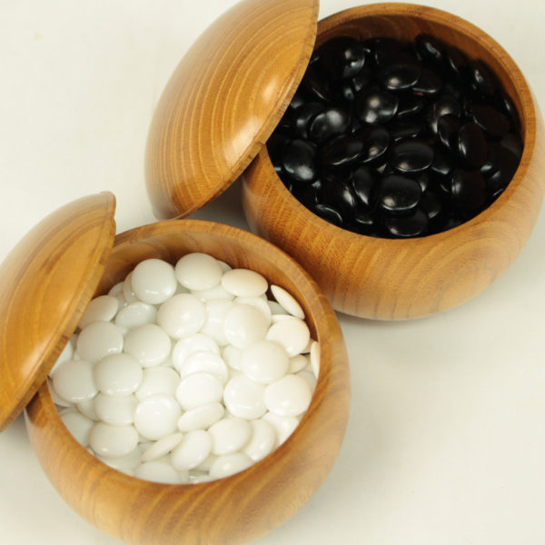 本榧四方木口 ミニ碁盤足付(4分石用）